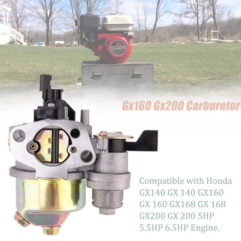 GX160 GX200 Carburetor Kit With Recoil Starter Ignition Coil And Air Filter For GX120 GX140 GX160 GX168 GX200 Engines image
