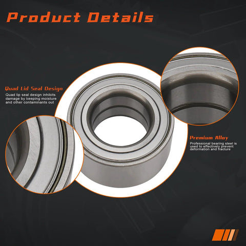 Close-up of Front Wheel Hub Bearing 510061 Fits 2000 2006 Nissan Sentra, 2002 2007 Mitsubishi Lancer, 2000 2002 Mitsubishi Mirage