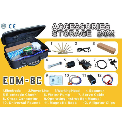 Portable Tap Eroder Pro Grade Heavy Duty EDM Tool, 800W 110V Tap Remover For Broken Taps, Drills, Bolts, And Screws, Fast Removal From 5/64 To 25/32 Inch Without Damaging Threads, Depth Setting For Blind Holes