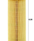 Oil Filter Cartridge Replacement With Oil Drain Plug Gasket For Mercedes Benz 300CE 1990 1993, vertical view, dimensions in inches