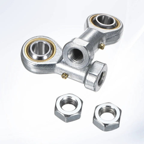 4 Pack PHS10 Rod End Bearing M10x1.5 Right Thread Self Lubricating Female Thread Steel Joint With Jam Nuts For Forging Machines, Hydraulic Cylinders, CNC Equipment, Steering Linkages And Heavy Duty Machinery, with jam nuts
