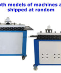Electric Sheet Metal Seaming Machine For 0.02 To 0.05 Inch Thick Sheets 220V shown in two models