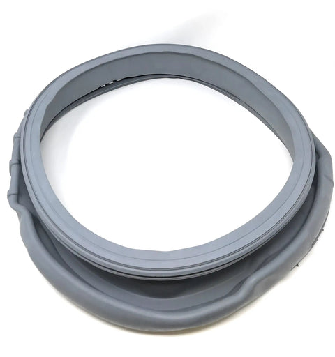 Gray washer door seal replacement DC64-00802A DC64-00802B gasket OEM drop-in replacement for front load washers visible in circle form