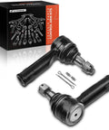 Front Outer Tie Rod End Replacement For Ford F150 2004 2008 And Lincoln Mark LT 2006 2008 Left And Right Driver And Passenger Sides Improves Steering Feel And Stops Uneven Tire Wear, black steel tie rod ends