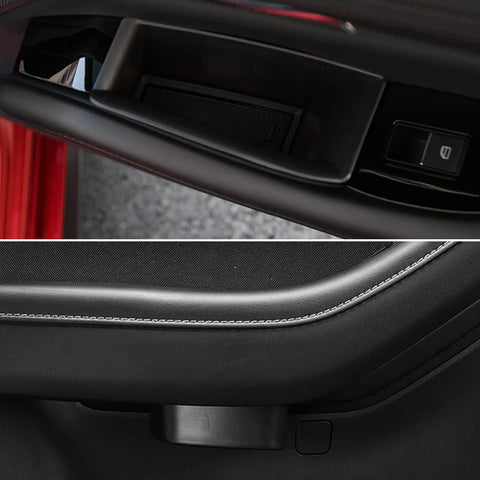 4 Piece Mazda 3 CX30 Door Grab Handle Set With Armrest Cover And Storage Organizer Tray Slick Fit Left Hand Drive Only