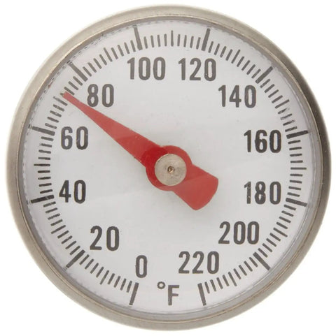 Stainless Steel Pocket Dial Thermometer With 5 Inch Stem And 1 Inch Dial For Fridges Freezers And Air Conditioners, temperature range display