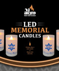 Electric Yahrzeit Candle LED Votive Flameless Memorial Light Battery Operated For Home Travel Hospitals And Care Centers