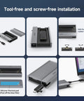 Detailed view of Zero Hassle Usb 4 M2 Nvme Ssd Enclosure With Toolless Build And Up To Forty Gigabit Transfer Speeds.