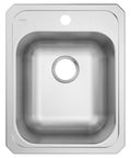 Top view of 2000 Series Drop-In Single Bowl Stainless Steel Kitchen Or Bar Faucet, 17-Inch, 20 Gauge Easy Fit with QuickMount, 1 Hole Installation