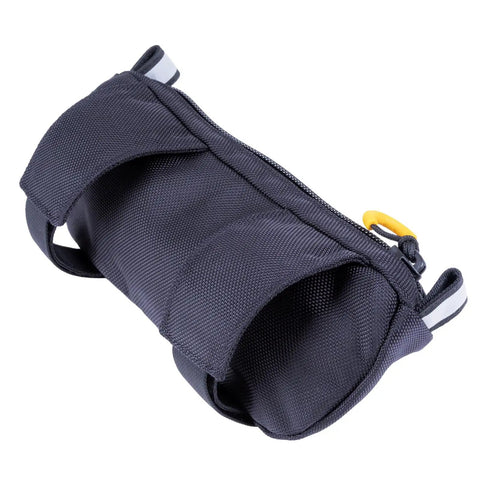 Zigzag Handlebar Bag 1.5 Liter Black Windshield Pouch For Motorcycles Dirt Bikes And Snow Bikes