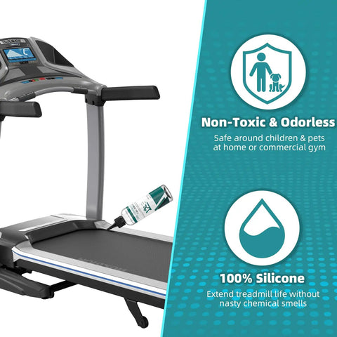 Pro Grade Silicone Treadmill Belt Lubricant With Application Tubes And Precision Twist Cap High Temperature Resistant Formula That Slashes Friction And Wear Extends Treadmill Life 500 Count 4.2 Ounce applied to treadmill