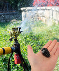 Hand holding 20 Pack Drip Irrigation Air Release Valve Vacuum Relief Valve For Automated Farm Irrigation, Pro Grade Durable PP Material