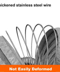 Heavy Duty Flexible PVC Aluminum Dryer Vent Hose showing thickened stainless steel wire detail