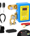 Heavy Duty 12V Car Kill Switch With Remote Battery Disconnect, 240A Peak, LED Voltage Display, Anti Theft Auto Truck Boat Security