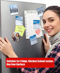 Dope DIY Fridge Magnet Kit For Photo Crafts with photos on fridge and person smiling at camera