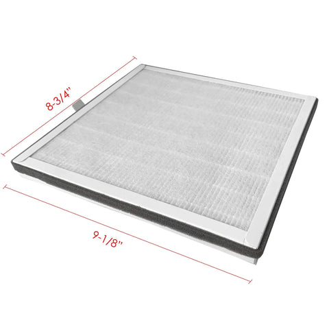 Go To Replacement Filter For PureZone PEAIRPLG Air Purifier With 3 In 1 H13 High Efficiency Filter dimensions view