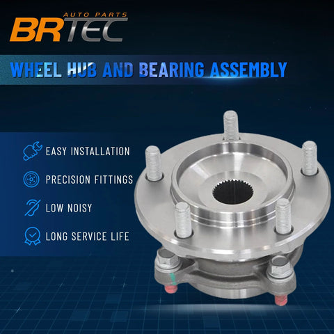 Front Wheel Hub And Bearing Assembly 950-002 For Toyota Land Cruiser Sequoia Tundra And Lexus LX570 2008-2015 4WD 5-Lug OE Replacement.