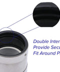 ProCheck Quiet Silent sump pump check valve with stainless steel vibration-resistant couplings, 1-1/2 in