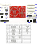 Four Pack Soldering Practice Kit For SMD And SMT Electronics All In One DIY Soldering Training Board with components layout