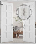 Super Handy 42 Pack Of Brushed Nickel Interior Door Hinges Measuring 3.5 Inches With Rounded Corners Made From Solid Flat Iron