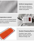 Temperature control features and heating elements of Defrost Any Freeze Quickly And Keep Your Thick Fluids Moving Smooth With This Heavy Duty Insulated Ibc Storage Tote Heater Featuring An Adjustable Temperature Heating Blanket For 275 Gallon Drums.