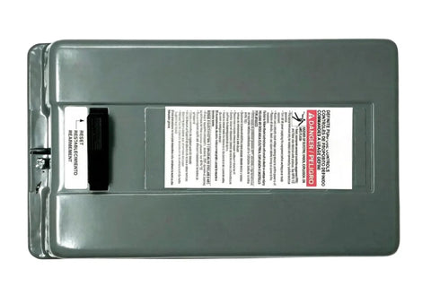 Heavy Duty Single Phase Air Compressor Magnetic Starter 7.5HP 208-240V Overload Protected Motor Control Starter Replacement For 2475N7.5 Fits Industrial Air Compressors, gray enclosure