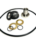 Heavy Duty Mechanical Seal Kit For QP3 Trash Pump Series Includes Seal And Sleeve Adjust Liners And O Ring For Quick Fix, parts laid out