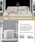 Must Have Large 40L Travel Backpack for Women TSA Carry On Approved showing TSA-friendly size and foldable design for easy security check.