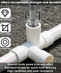 Three Piece Pipe Threading Tool Set Heavy Duty With Dual Function Internal And External Thread Cutter for PVC Pipes in action