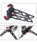 Folding Archery Bow Stand For Compound Bows With Non Slip Grip, Lightweight Ground Holder And Limbs Clamp Kickstand Image
