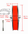 Beefy Front Fat Bike Wheel Set 20x4.0 Bolt On Rim For Snow Riding dimensions illustration