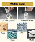 7 Inch Internal Pipe Cutter For Drill With Diamond Wheel And Hex Shank Adjustable Depth Handle cutting wood, PVC, glass, marble.