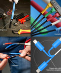 Heavy Duty 3 To 1 Ratio Heat Shrink Tubing 2.5 Inch Black Roll used for binding automotive wires and insulating connection points.