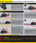 Operating instructions for Beefy Heavy Duty Retractable Ratchet Strap Set 2 Inch By 6 Feet 2 Pack Bolt On Tie Downs