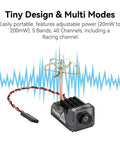 Spotter V2 FPV Camera And Transmitter Kit With 5 8G Micro AIO Cam OSD Integrated Mic 170 Degree 700TVL FOV 40CH 20MW To 200MW Adjustable