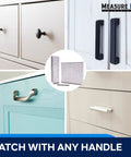 Easy Install Cabinet Door And Drawer Hardware Template Kit For Standard Cabinets In The Kitchen With Two Templates And Drill Bit