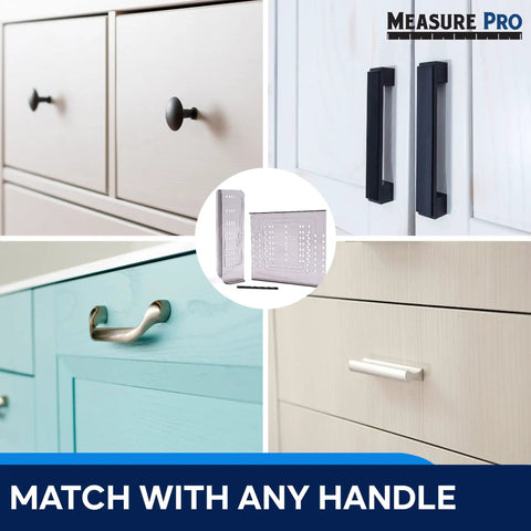 Easy Install Cabinet Door And Drawer Hardware Template Kit For Standard Cabinets In The Kitchen With Two Templates And Drill Bit