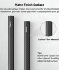 Hella Lightweight 15mm Carbon Fiber Camera Support Rods 12 Inches Pack Of 2, matte finish for better grip and comfort during installation.