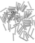 80 Piece Aluminum Dent Puller Kit For Auto Body Repair 4mm Rivet Nuts scattered for dent removal tool kit