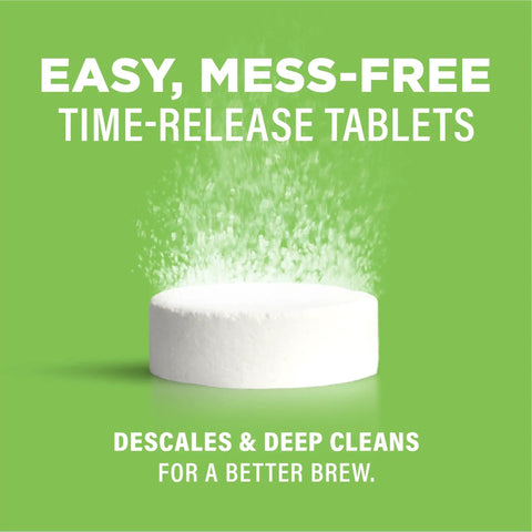Descaler For Coffee Makers And Espresso Machines Three Tablet System That Kicks Mineral Deposits And Limescale No Vinegar Odor