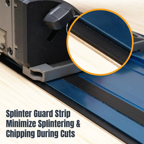 Splinter Guard Replacement Strip for Track Saw Guide Rail 118 Inch Roll preventing splintering during saw cuts