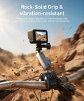 Super Clamp Camera Mount With 360 Dual Ball Head For Bike Handlebar Mounts capturing rugged outdoor terrain