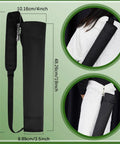 Three Piece Archery Set With Leather Padded Arm Guard Three Finger Hunting Gloves And Quiver Hip Bag dimensions and model wear