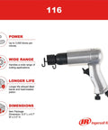 Beast Mode Heavy Duty 116 Air Hammer with Up to 3500 Blows Per Minute Two Five Eight Inch Stroke Durable Alloyed Steel Barrel