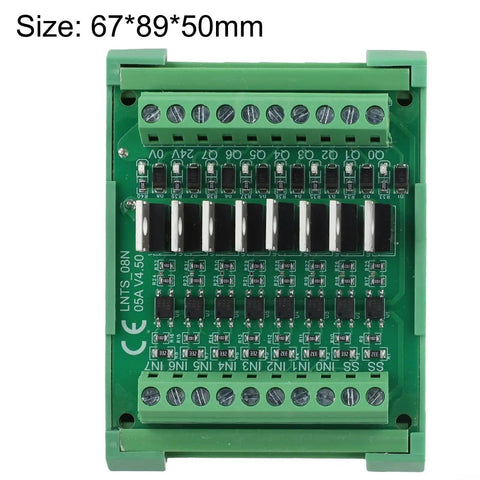 8 Channel Optocoupler Isolator Module For PLC DC Output Board 12 And 24 V NPN With MOSFET Drive 5A Heavy Duty Optical