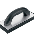 Molded Rubber Grout Float With Non Stick Gum Rubber Pad 4 In By 9.5 In Aluminum Back Plate Beveled Sides For Smooth Tile Grout Application