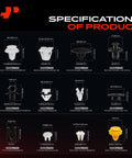 Top Drawer 210 Piece Retainer Clip Kit For Kia Soul 2014 Through 2019 bumper fastener specifications with detailed images.