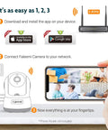 Step-by-step setup of 1080p WiFi Indoor Security Camera For Pet And Baby Monitor With Easy Setup In Minutes Real Time Video
