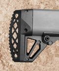 KSG KS7 Recoil Pad and Grip Storage Plug for Kel-Tec KSG KS7 showing convex design and custom molded fit, close-up view.