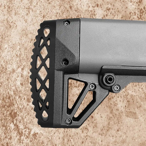 KSG KS7 Recoil Pad and Grip Storage Plug for Kel-Tec KSG KS7 showing convex design and custom molded fit, close-up view.
